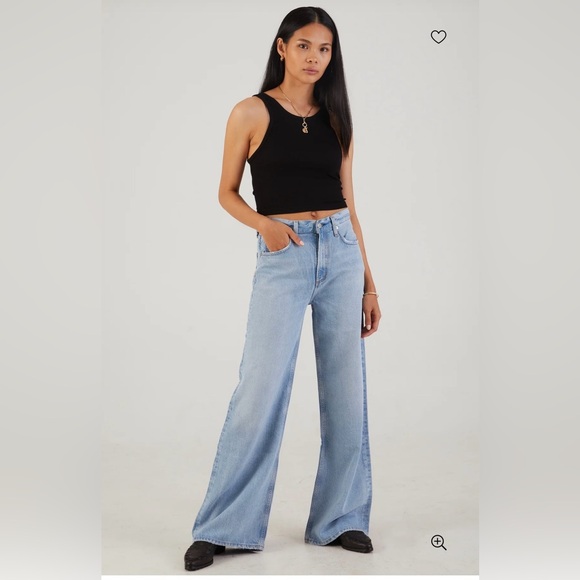 Citizens Of Humanity Denim - Citizens of Humanity Blue Denim Jeans Paloma Baggy Wide Leg High Rise 26